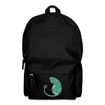 katze und fahrrad e 71 - Rucksack - Schwarz - Vorne