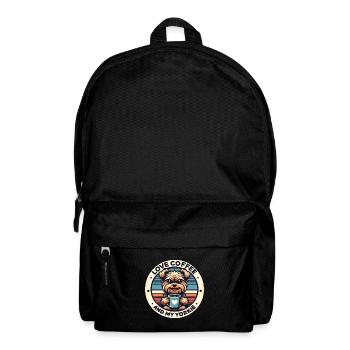 Ich brauche Kaffee und meinen Yorkie - Rucksack - Schwarz - Vorne