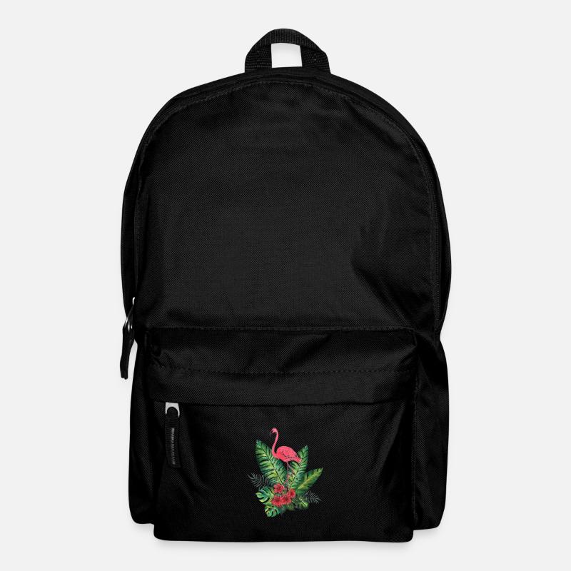 Tropischer Flamingo - Rucksack - Schwarz