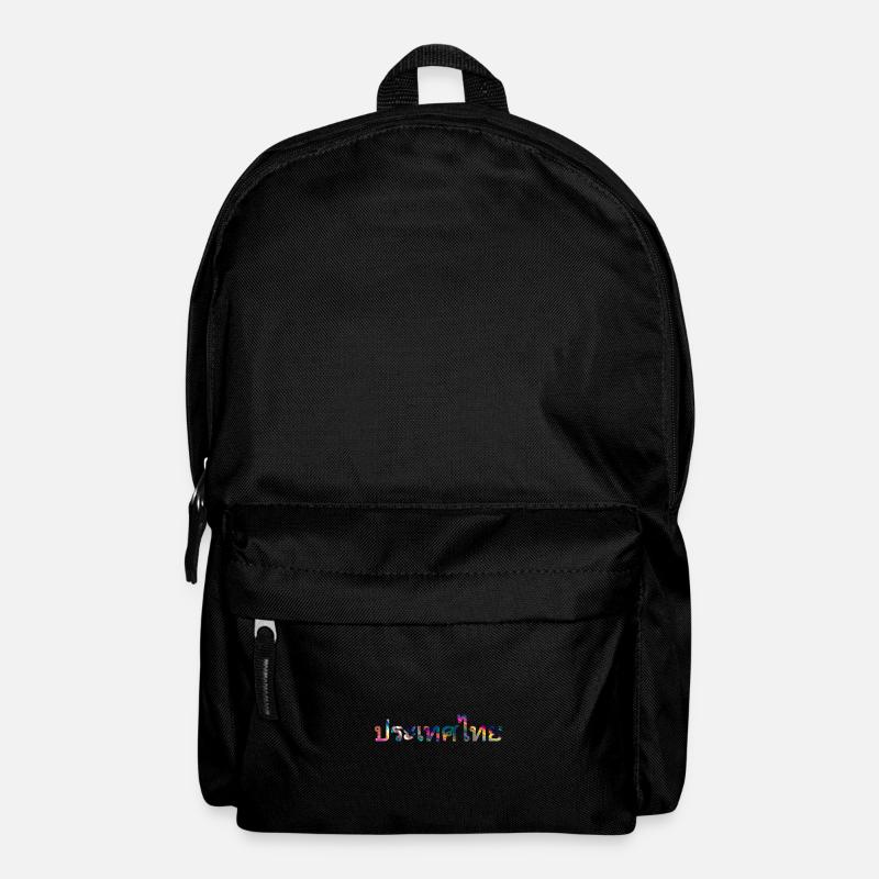 Thaïlande - script thaï coloré - Sac à dos - noir