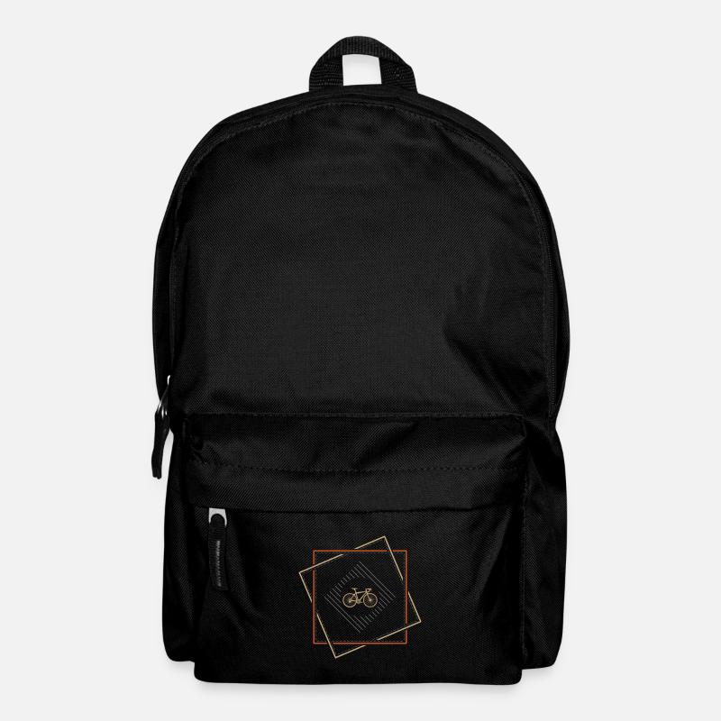Rennrad Square - Premium Shirt - Rucksack - Schwarz