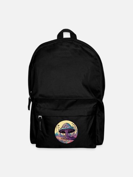 Psychedelisches Pilzbaumtal - Rucksack - Schwarz