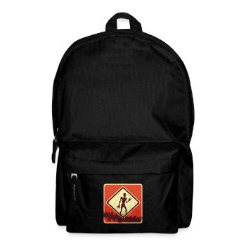 Halloween Zombieschild - Rucksack - Schwarz - Vorne