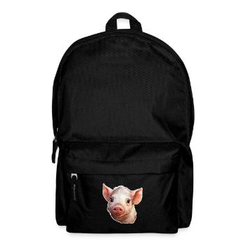 Schweinchen - Rucksack - Schwarz - Vorne