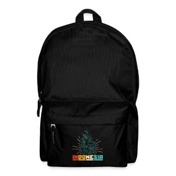 Indonesien Reise Bali Wayang Kulit Schatten - Rucksack - Schwarz - Vorne