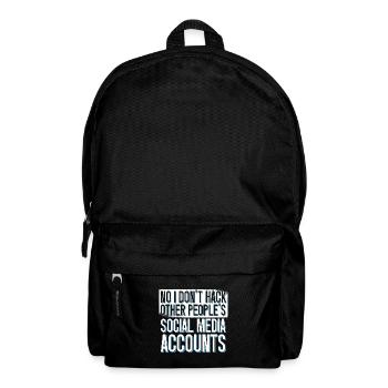 Programmierer Coder Software Entwickler - Rucksack - Schwarz - Vorne