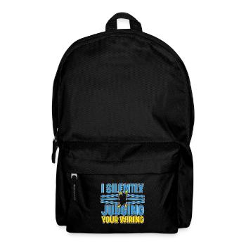 Electrician Electrical Engineer Electronics Technician - Backpack - black - Front