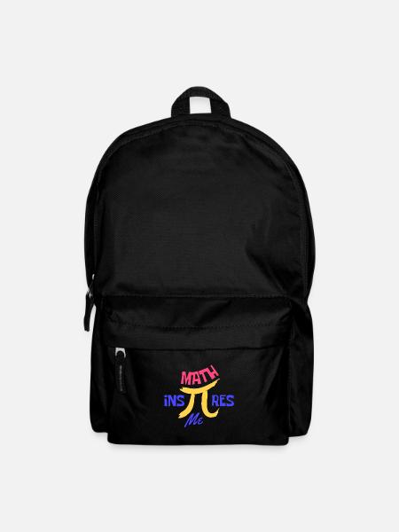 Mathe inspiriert mich Pi Day Mathe Motivationszitat - Rucksack - Schwarz