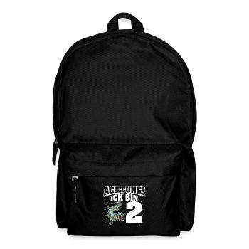 Dinosaurier Geschenk Kinder Urzeit Dino Spruch - Rucksack - Schwarz - Vorne