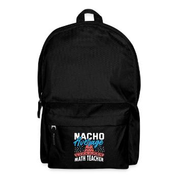 Mexikanisches Essen Nacho Mathelehrer Mathematik - Rucksack - Schwarz - Vorne