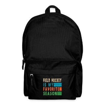Le hockey sur gazon est ma saison préférée de hockey en salle - Sac à dos - noir - Devant