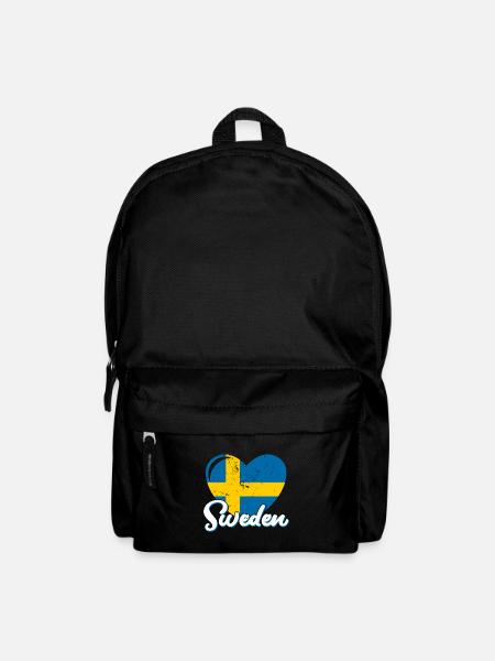 Schweden Sverige Volk Stockholm Schwedisch - Rucksack - Schwarz
