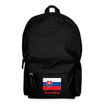Slovakia Coat of arms Flag Europe Slovak - Backpack - black - Front