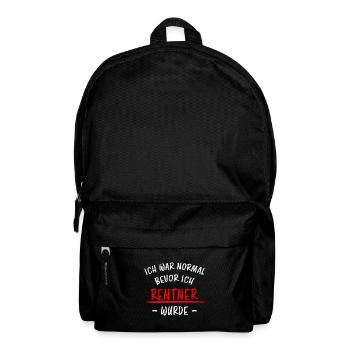 Rentner Lustiger Spruch Rente Ruhestand Geschenk - Rucksack - Schwarz - Vorne