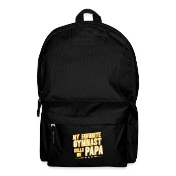 Mein Lieblingsturner Nennt Mich Papa - Rucksack - Schwarz - Vorne