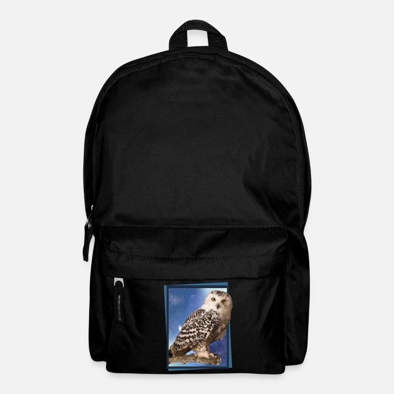 Schnee-Eule - Rucksack - Schwarz