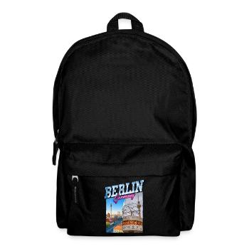 Berlin Germany City Skyline Vintage Retro - Backpack - black - Front