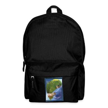 The yellow-naped parrot - Backpack - black - Front