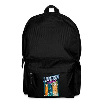 London England UK City Skyline Vintage Retro - Backpack - black - Front