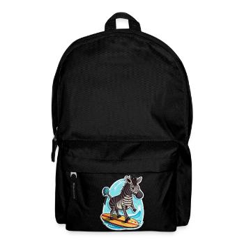 Surfing Zebra - Backpack - black - Front