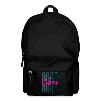 Neon Good Vibes Positive Inspiration - Backpack - black - Front