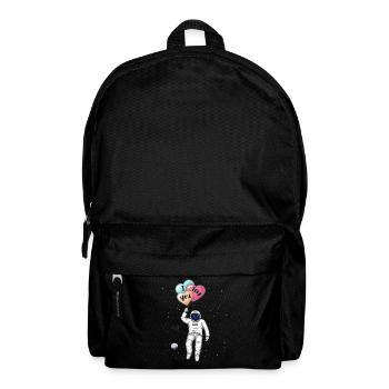 Astronaut, Ich liebe dich, Herz Ballons - Rucksack - Schwarz - Vorne