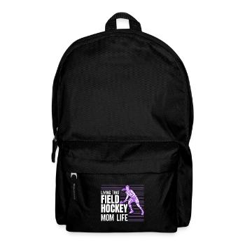 Retro Hockey - Feldhockey Mama - Rucksack - Schwarz - Vorne