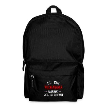Trockenbauer Lustiger Spruch Handwerker Geschenk - Rucksack - Schwarz - Vorne