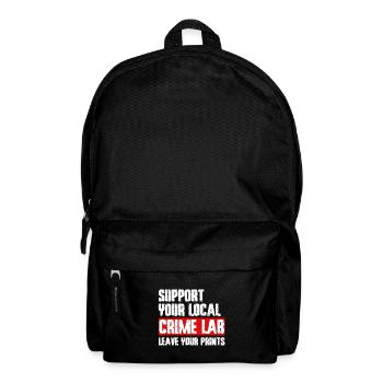 Forensic Technician Crime Scene Investigator Forensic Sentence - Backpack - black - Front