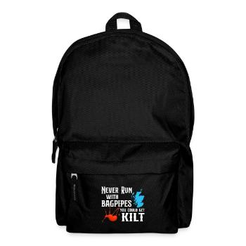 Kilt Schottland Tradition Tartan Lustig - Rucksack - Schwarz - Vorne