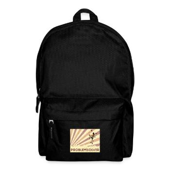 Bouldern Klettern Sportarten Turnhalle Wand - Rucksack - Schwarz - Vorne