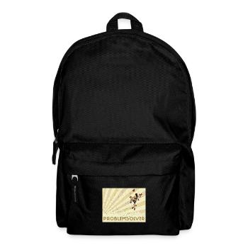 Bouldern Klettern Sportarten Turnhalle Wand - Rucksack - Schwarz - Vorne