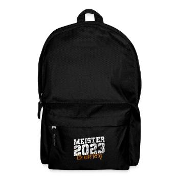 Meister 2023 Meisterprüfung Meisterbrief - Rucksack - Schwarz - Vorne