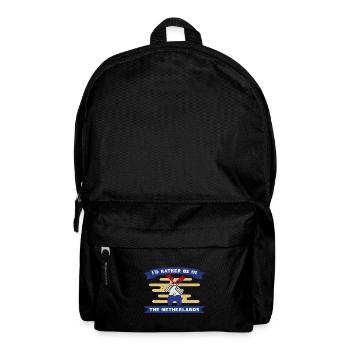 Niederlande Trafition Reise Holzschuh Flagge - Rucksack - Schwarz - Vorne