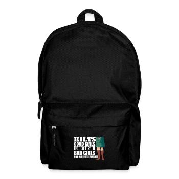 Kilt écossais disant jupe écossaise Écosse - Sac à dos - noir - Devant