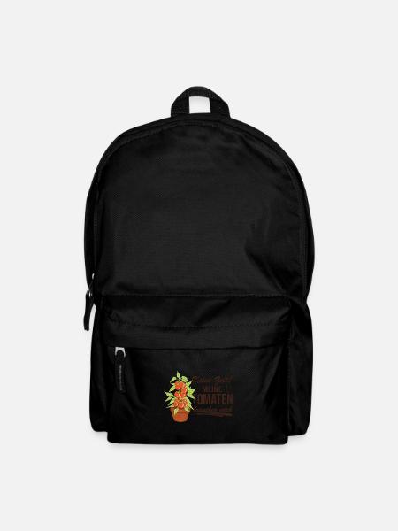 Keine Zeit Meine Tomaten Brauchen Mich - Rucksack - Schwarz