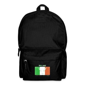 FAUNE ET DE LA FLORE D’IRLANDE Drapeau de l’Irlande - Sac à dos - noir - Devant