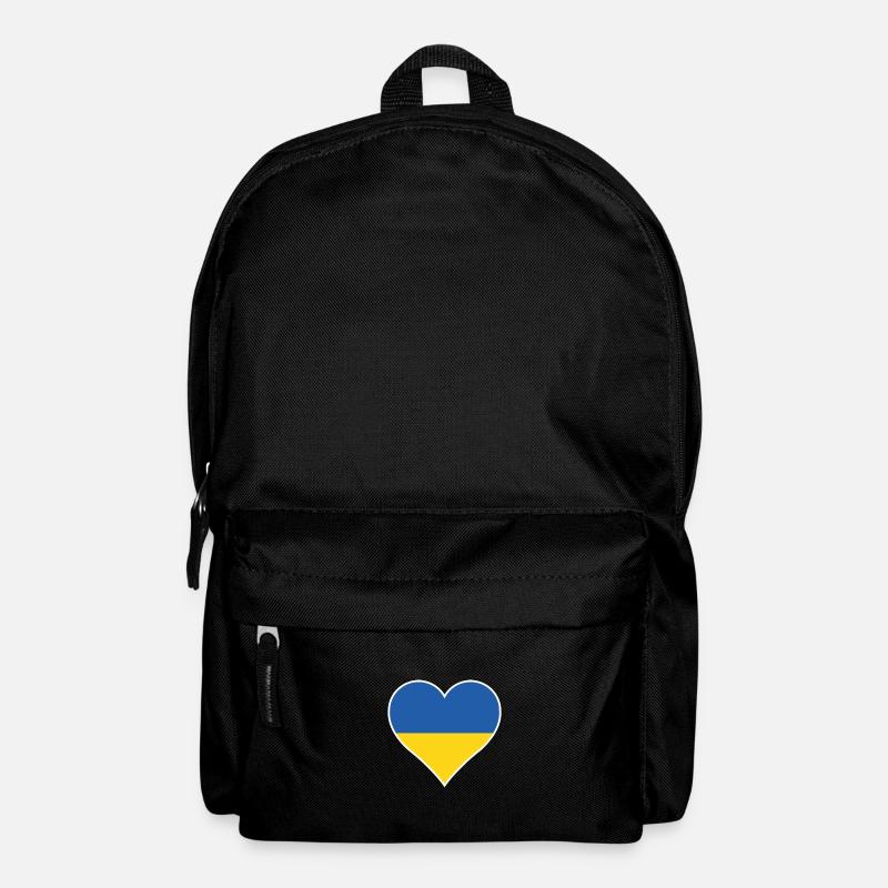 Ukraine Herz - Rucksack - Schwarz