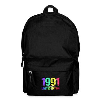 1991 Limited Edition Jahrgang 91er Retro Jahrgang - Rucksack - Schwarz - Vorne