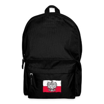 Polen Polnisch Polska Polski Husaria Kavallerie - Rucksack - Schwarz - Vorne