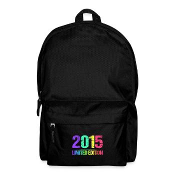2015 Limited Edition Jahrgang 15er Retro Jahrgang - Rucksack - Schwarz - Vorne
