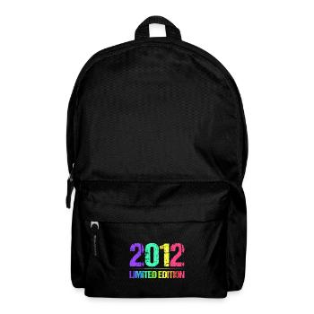 2012 Limited Edition Jahrgang 12er Retro Jahrgang - Rucksack - Schwarz - Vorne