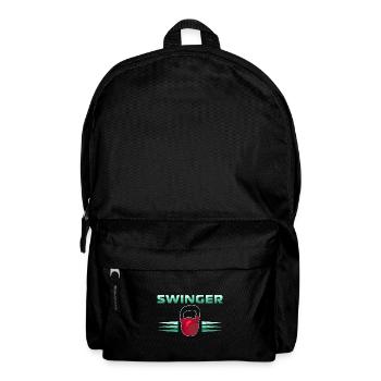Kettlebell Bodybuilder Muskel Gym Sportler - Rucksack - Schwarz - Vorne