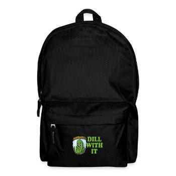 Concombres, cornichons, cornichons, fruits - Sac à dos - noir - Devant