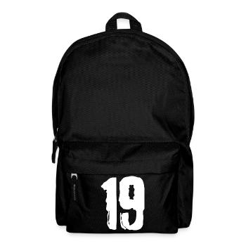 19 Zahl Trikot - Rucksack - Schwarz - Vorne
