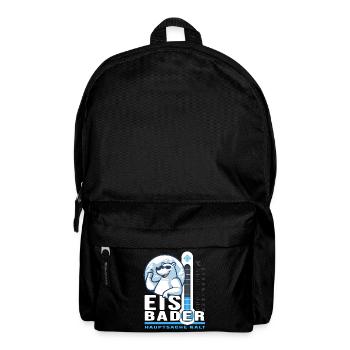 Eisbader Winterschwimmer Minusgrad Winterbaden - Rucksack - Schwarz - Vorne