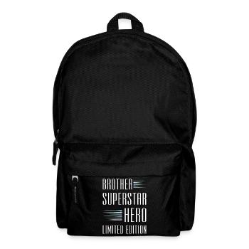 Bruder Limited Edition Spruch - Rucksack - Schwarz - Vorne
