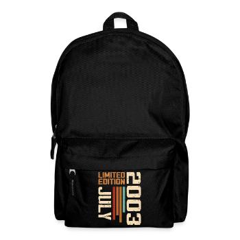 July 2003 Birthday Gift 2003 July 2003 - Backpack - black - Front