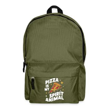 Pizza Italy Fast Food - Backpack - olive green - Front