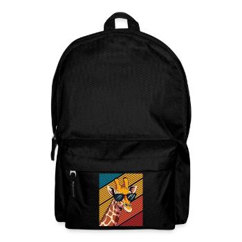 Giraffe Animal Africa Giraffes - Backpack - black - Front